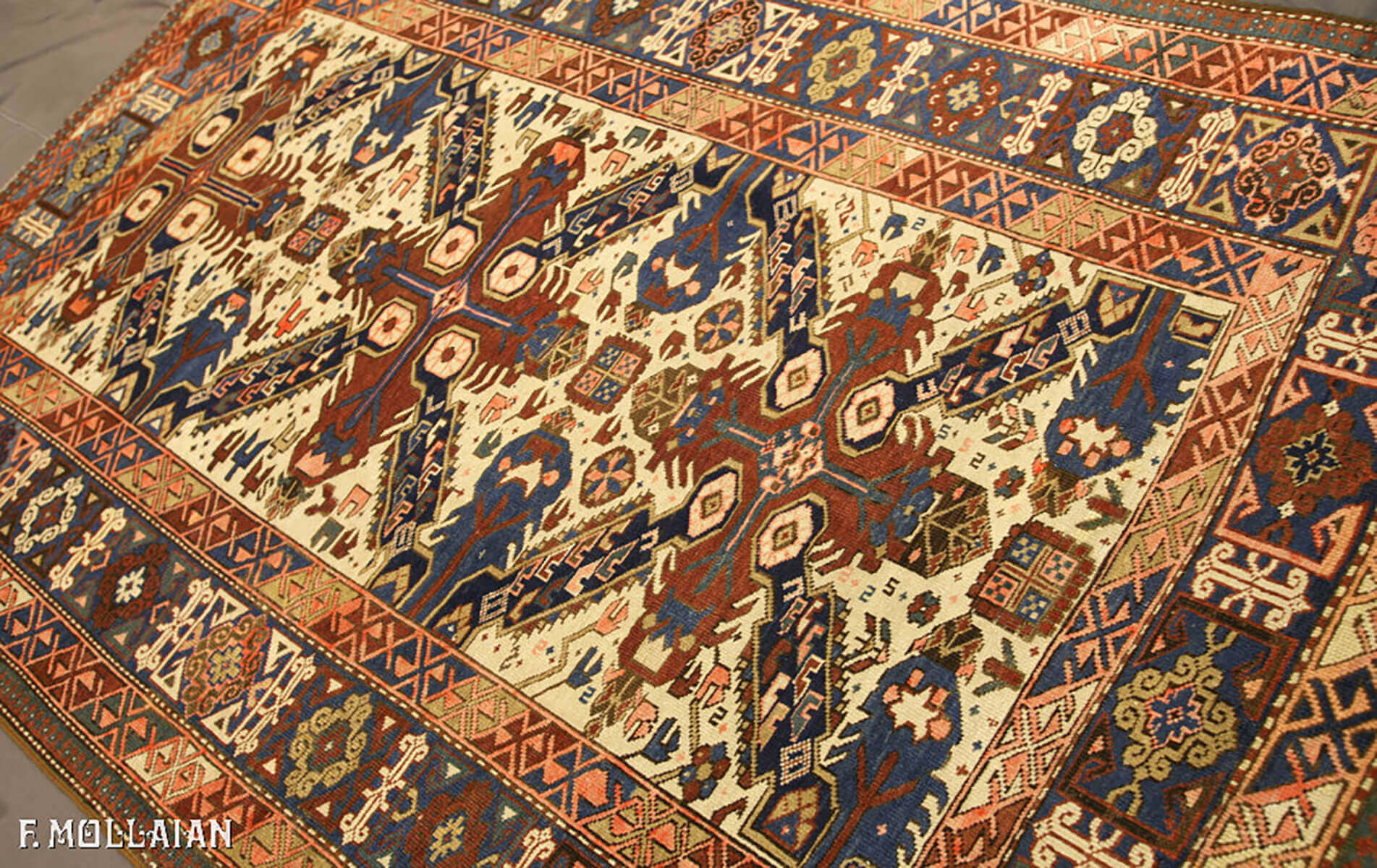 Tapis Caucasien Antique Seychour (Zeikhur) n°:73600427